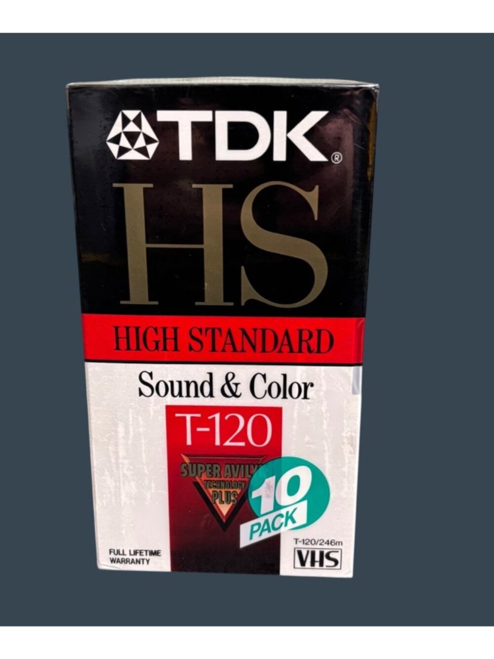 TDK HS T‑120 VHS Blank Tapes 10‑Pack Sealed High Standard Recording